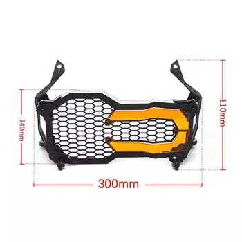 Мотоциклетная фара, защита для фар, защитный гриль, крышка с 1 заменой лампы для BMW оранжевый