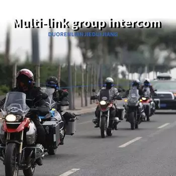 Мотоциклетная гарнитура BT, домофон для мотоциклетного шлема, стереодинамик BT 5.1 High-clear HIFI, чёрный