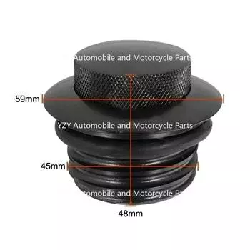 Мотоциклетная крышка бензобака, всплывающая завинчивающаяся крышка топливного бака для Harley Sportster Dyna Softail Fatboy 1982-2018 чёрный
