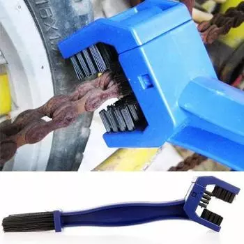 Мотоциклетная крышка цепи щетка очиститель двойной головки для Kawasaki ZZR600 Z900 Z650 VERSYS 1000 VULCAN S 650cc Z750 Z750S универсальный