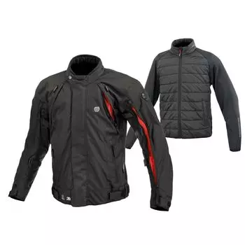 Мотоциклетная куртка черная красная L [KOMINE] 07-5995