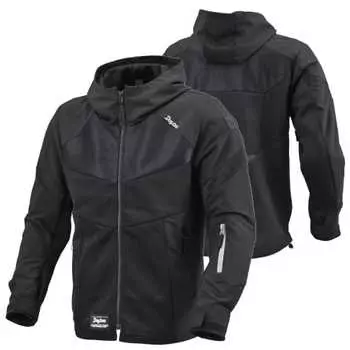 Мотоциклетная куртка Daytona весна/лето, стандарт CE, мягкая защита, в комплекте сеточка, полусетчатая парка DJ-010, черная, размер L 46763