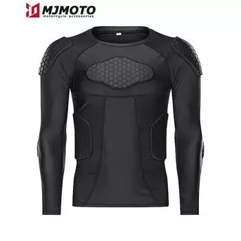 Мотоциклетная куртка, доспехи, мужская мотозащита, мотоциклетная защита для мотокросса, базовый слой, защитное снаряжение, мотоциклетные куртки M чёрный