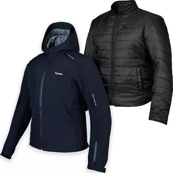 Мотоциклетная куртка Kaedear, водонепроницаемая, всесезонная, совместимая с молнией YKK, вентиляция, защита от холода, внутренняя часть включена [Kaedear] KDR-RC-J1W (Дж. П.,