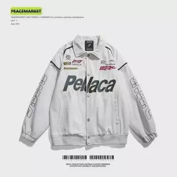 Мотоциклетная куртка National Trend Gothic Unisex - дизайн в стиле хип-хоп в стиле ретро Extra Large чёрный