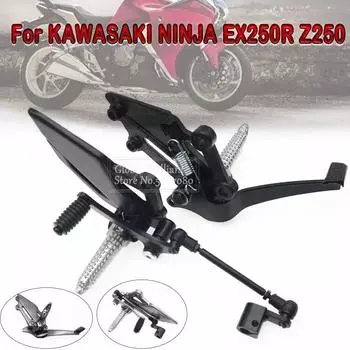 Мотоциклетная левая педаль рычага переключения передач для KAWASAKI NINJA 300/250/R Z250 Z300 EX250 EX300 Передние подножки для мотоцикла