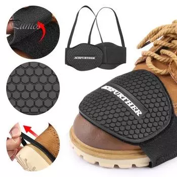 Мотоциклетная накладка на рычаг переключения передач, черный резиновый протектор, накладки на сцепление для мужчин и женщин, простые в использовании противоскользящие аксессуары для снаряжения чёрный