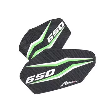 Мотоциклетная нескользящая защитная накладка на бак, защитная наклейка, газовая наколенница, тяговая накладка на бак, боковая сторона чёрный