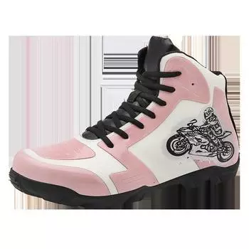 Мотоциклетная обувь Мотоциклетная обувь для верховой езды Мужская рыцарская обувь для доски Мотоциклетные ботинки Гоночные ботинки Мотоциклетное снаряжение 39 светло-синий