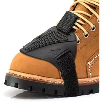 Мотоциклетная панель переключения передач, мотоциклетная обувь, защитная крышка для ботинок, защитная резиновая защита рычага переключения передач (черный) 11x8x1cm