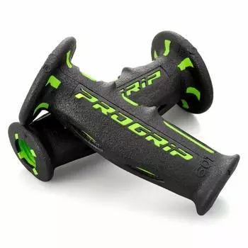 Мотоциклетная ручка Daytona PROGRIP для руля диаметром 120 мм, гелевая концевая проницаемость 601, тип зеленый 98027 22,2, антивибрационная зелёный