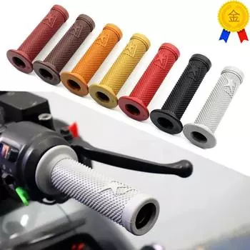 Мотоциклетная ручка, винтажная силиконовая резина для 7/8/9-дюймовой мотоциклетной ручки, чехол для мотоцикла, детали для модификации мопеда вино красного