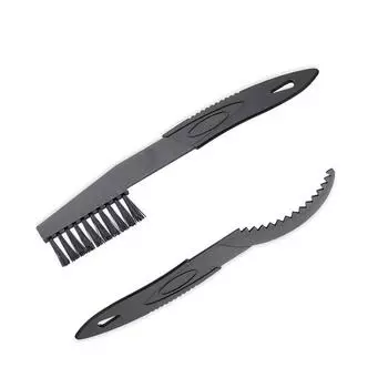 Мотоциклетная щетка для чистки цепи Пластиковая велосипедная/мото щетка для чистки цепи Уличный скребок Инструменты для ухода за дорогой Запчасти для мотоцикла 21cm серый
