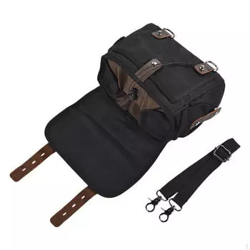 Мотоциклетная седельная сумка, прочная боковая вилка чёрный