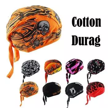 Мотоциклетная шляпа, головной платок из чистого хлопка с черепами, пиратская шляпа в стиле хип-хоп для верховой езды YH-03