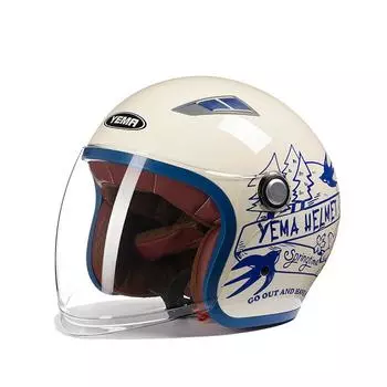 Мотоциклетная шляпа, полушлем, унисекс, шлем темно серый