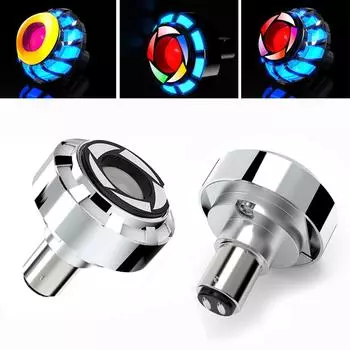 Мотоциклетная сигнальная лампа Angel Eye Мотоциклетная фара 1157 Тормозной фонарь Задний RGB Мигающий светодиодный фонарь Аксессуары для мотоциклов Универсальные