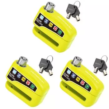 Мотоциклетная сигнализация, замок на дисковый тормоз, водонепроницаемый навесной замок для велосипеда (зеленый)