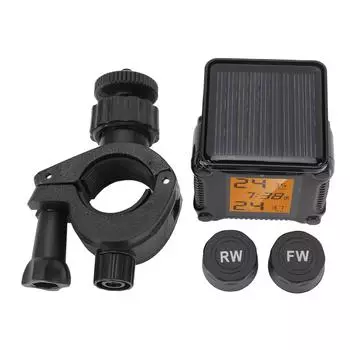 Мотоциклетная система контроля давления в шинах TPMS с 2 внешними датчиками и ЖК-дисплеем для 2-колесного мото