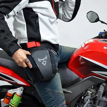 Мотоциклетная сумка Drop Leg Bag многоцелевая водонепроницаемая набедренная сумка с кабелем для наушников с зарезервированным отверстием для походов на открытом воздухе велоспорт серый