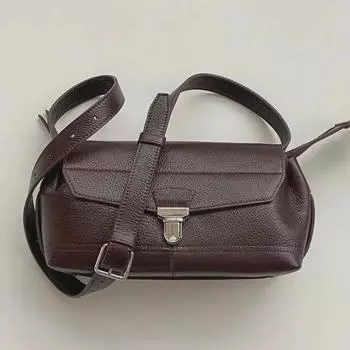 Мотоциклетная сумка из кожи растительного дубления 2025 г.: Большая вместительная сумка через плечо в стиле ретро