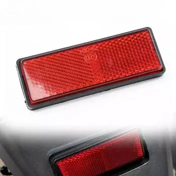 Мотоциклетная светоотражающая пластина для скутера, четырехъядерная прямоугольная светоотражающая пластина, предупреждающий отражатель для универсального мотоцикла Yamaha Pit Dirt красный