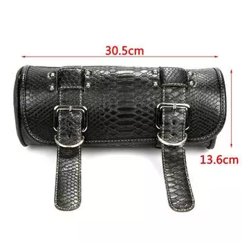 Мотоциклетная универсальная кожаная седельная сумка, рулонная бочка, сумка для багажа, мотоциклетная вилка, сумка для инструментов для хранения Harley Sportster XL Dyna