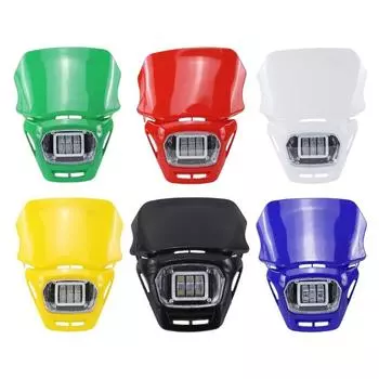 Мотоциклетная универсальная светодиодная фара, фара, обтекатель для мотокроссовых мотоциклов, светодиодная фара красный