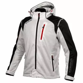 Мотоциклетная защитная полностью сетчатая парка 1212 для стандарта CE уровня 2 с защитой из сетчатого материала L [KOMINE] JK-135 весна/лето 07-135 мужская серебристая/черная