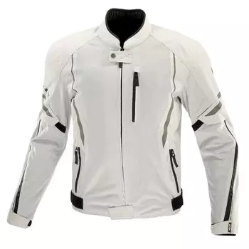 Мотоциклетная защитная полусетчатая куртка светло-серая черная L [KOMINE] JK-1463 07-1463 мужская