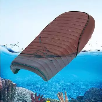 Мотоциклетное плоское винтажное седло Cafe Racer Seat для Honda CB200 CB350 CB400 чёрный