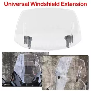 Мотоциклетное универсальное модифицированное повышенное ветровое стекло, установленное ветровое стекло, удлинение ветрового стекла для мотоцикла, АБС-пластик