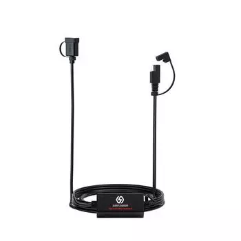 Мотоциклетное USB-зарядное устройство, мотоциклетный адаптер для телефона, зарядное устройство с быстрым отсоединением SAE USB-адаптер, адаптер питания, зарядное устройство для телефона, планшета, телефона с GPS Package:15.2*4.4*22.5cm чёрный