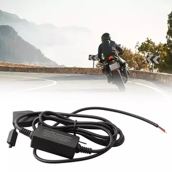 Мотоциклетное USB-зарядное устройство, скрытый водонепроницаемый USB-порт питания, зарядное устройство для телефона, GPS, для мотоцикла, 12 В-24 В CHINA