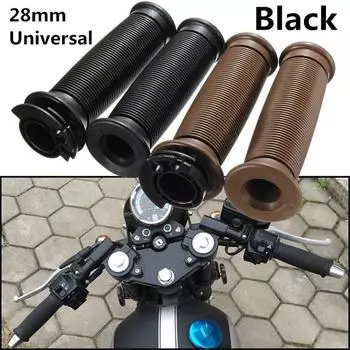 Мотоциклетные 7/8-дюймовые силиконовые ручки для руля Cafe Racer Bobber Clubman Custom