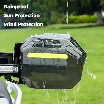 Мотоциклетные электрические велосипедные ветровые щитки со светоотражающей полосой, защита руля, универсальные аксессуары для мотоциклов