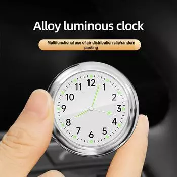 Мотоциклетные автомобильные часы светящиеся автоматические внутренние наклеивающиеся мини цифровые часы механические кварцевые часы автомобильные украшения автомобильные аксессуары