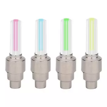 Мотоциклетные автомобильные велосипедные колпачки для клапанов шин светодиодные крышки клапанов неоновые велосипедные спицы фары для автомобилей велосипеды водонепроницаемые универсальные