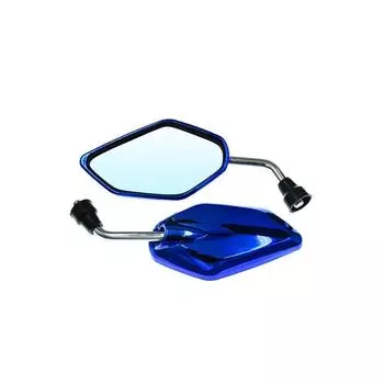 Мотоциклетные аксессуары Мотоциклетное зеркало заднего вида Отражатель Боковые зеркала Зеркала на концах руля синий