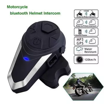 Мотоциклетные Bluetooth-гарнитуры для шлема, домофон для гонщиков, беспроводной переговорный домофон MP3 FM 1 PCSSoft Microphone