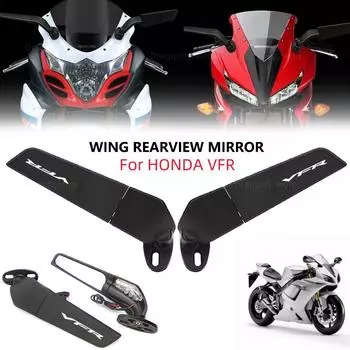 Мотоциклетные боковые зеркала для Honda CBR1000XX VFR1200XF 900RR 929RR 954RR регулируемое вращающееся боковое зеркало заднего вида с логотипом