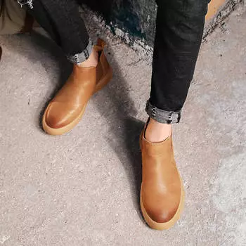 Мотоциклетные ботинки для подростков, мужские дизайнерские, роскошные, 2024 года, брендовые, мужские, модные, кроссовки, увеличенная мужская летняя обувь, новые, теннисные, Челси 6 чёрный