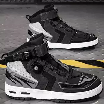 Мотоциклетные ботинки унисекс Four Seasons, большие размеры с вращающимися пуговицами, кожаные мотоциклетные ботинки с противоскользящим покрытием, мужская спортивная обувь 37 хаки