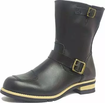 Мотоциклетные ботинки WILDWING Eagle Black 27 см из натуральной кожи, стильные, идеально подходят для прогулок по городу, рекомендуются для новичков чёрный