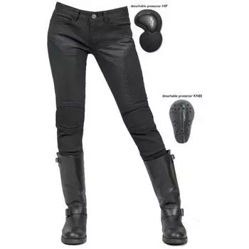 Мотоциклетные джинсы + гоночная посадка с вентиляционной сеткой, дышащие мотоциклетные штаны + наколенники, регулируемые вверх и вниз L чёрный