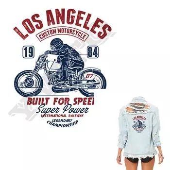 Мотоциклетные наклейки для одежды, моющиеся нашивки ручной работы, крутая одежда для мальчиков, аксессуары «сделай сам»