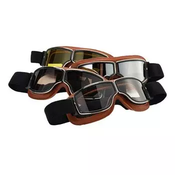 Мотоциклетные очки для езды на велосипеде, защита от ультрафиолета, очки для бездорожья, лыжного спорта, мотокросса, очки для Harley, аксессуары коричневый