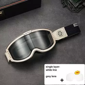 Мотоциклетные очки фотохромные 3 в 1 ретро велосипедные солнцезащитные очки антизапотевающие ветрозащитные поляризованные очки для мотокросса &as shown