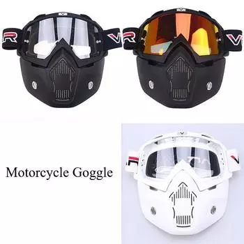 Мотоциклетные очки Мотоциклетные очки Очки для езды на велосипеде на открытом воздухе Ретро тактические очки Ветрозащитные