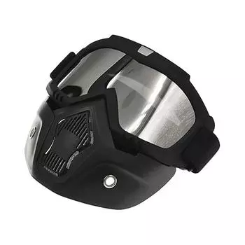 Мотоциклетные очки, съемные очки для беговых лыж, для открытых шлемов, ветро- и пыленепроницаемый, модный солнцезащитный козырек